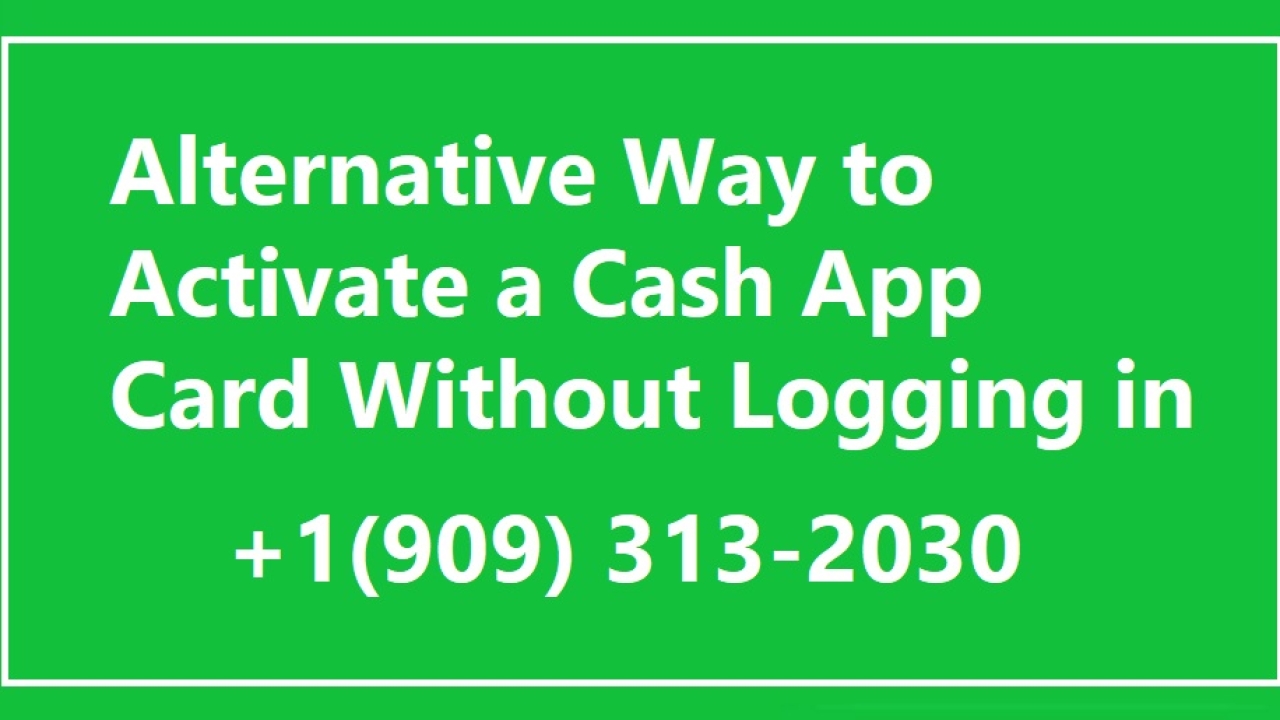 Alternative way to activate a Cash App card without logging in