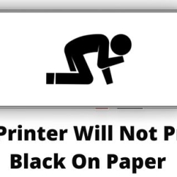 Hp Printer Will Not Print Black On Paper