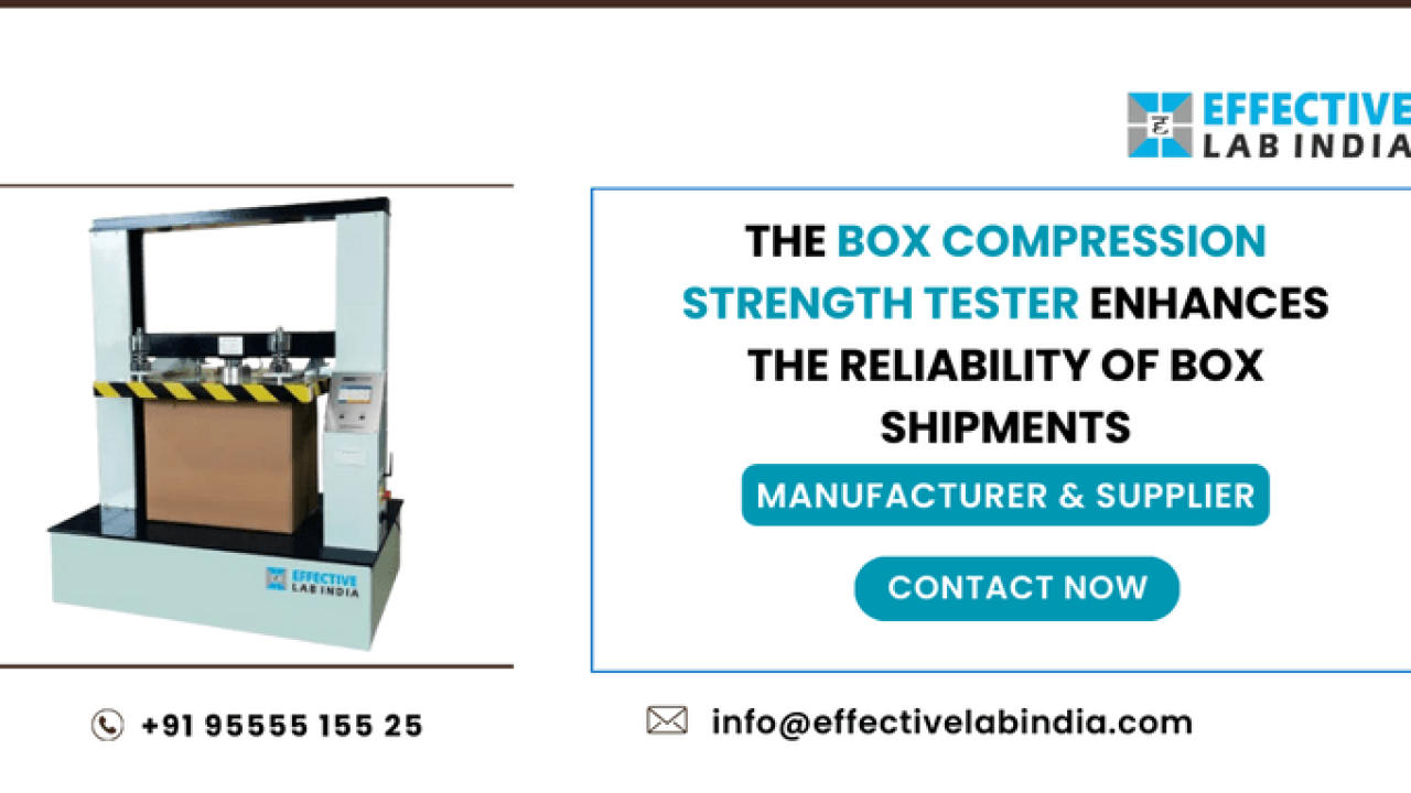 The Box Compression Strength Tester enhances the reliability of box shipments