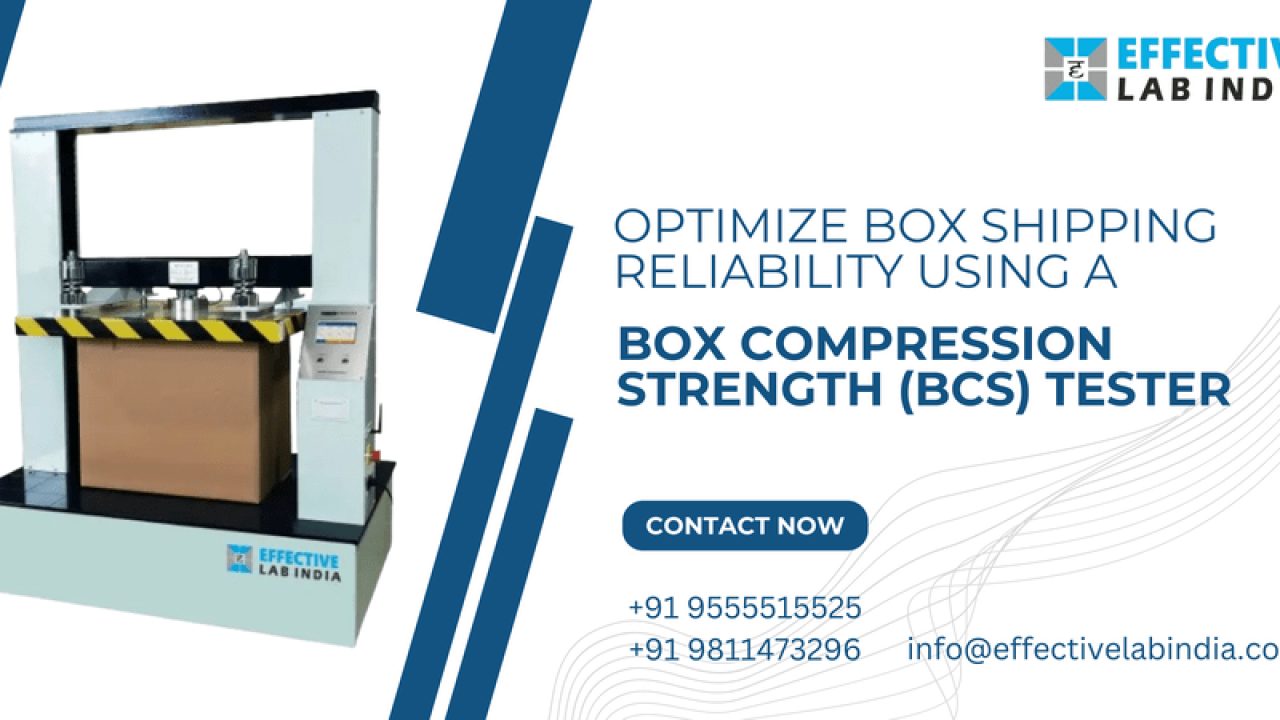 Optimize box shipping reliability using a Box Compression Strength (BCS) tester