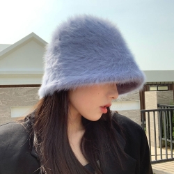 Luxurious Fur Bucket Hat with Premium Faux Fur at The Beanie & Hat Company