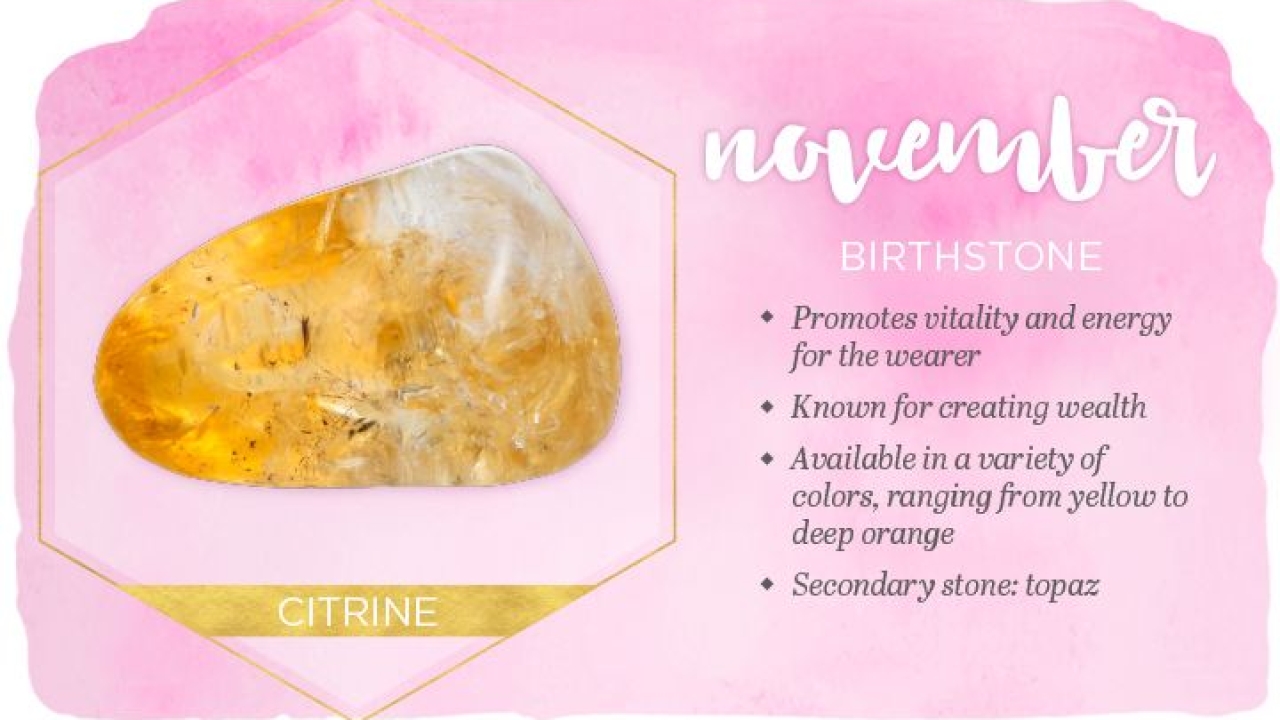 Birthstone and Flower of November Month