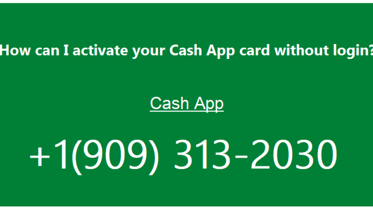 How can I activate your Cash App card without login?