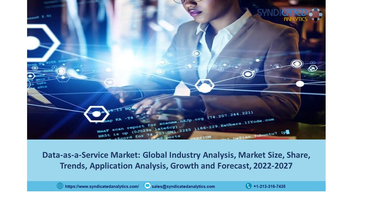 Data-as-a-Service Market Size 2022: Share, Price Trends and Industry Analysis and Forecast 2027 | Syndicated Analytics