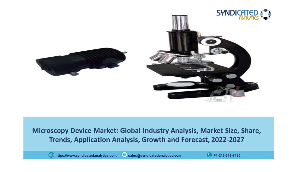 Microscopy Device Market Report 2022: Size, Share, Trends, Industry Analysis, Opportunities and Forecast till 2027 - Syndicated Analytics