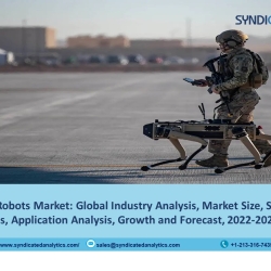 Military Robots Market Trends 2022: Size, Price Trends, Growth, Industry Analysis, Opportunities and Forecast till 2027 - Syndicated Analytics