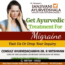 Ayurvedic Treatment For Migraine in Ludhiana | Dr Vatsyayan's Sanjivani Ayurvedshala - Best Ayurvedic Doctor Ludhiana