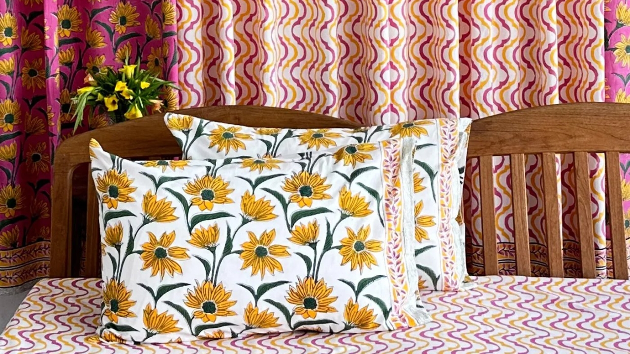 Indulge in Soma Blockprints Pillow Covers: Pure Cotton Luxury