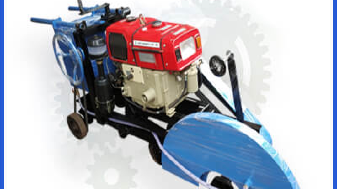 Concrete Groove Cutter Machine VST Engine : Price, Sale, Diesel Concrete Cutting Machine, Road Cutter Engine and RCC Road Cutter Offered by Ahmedabad | Sunind.in