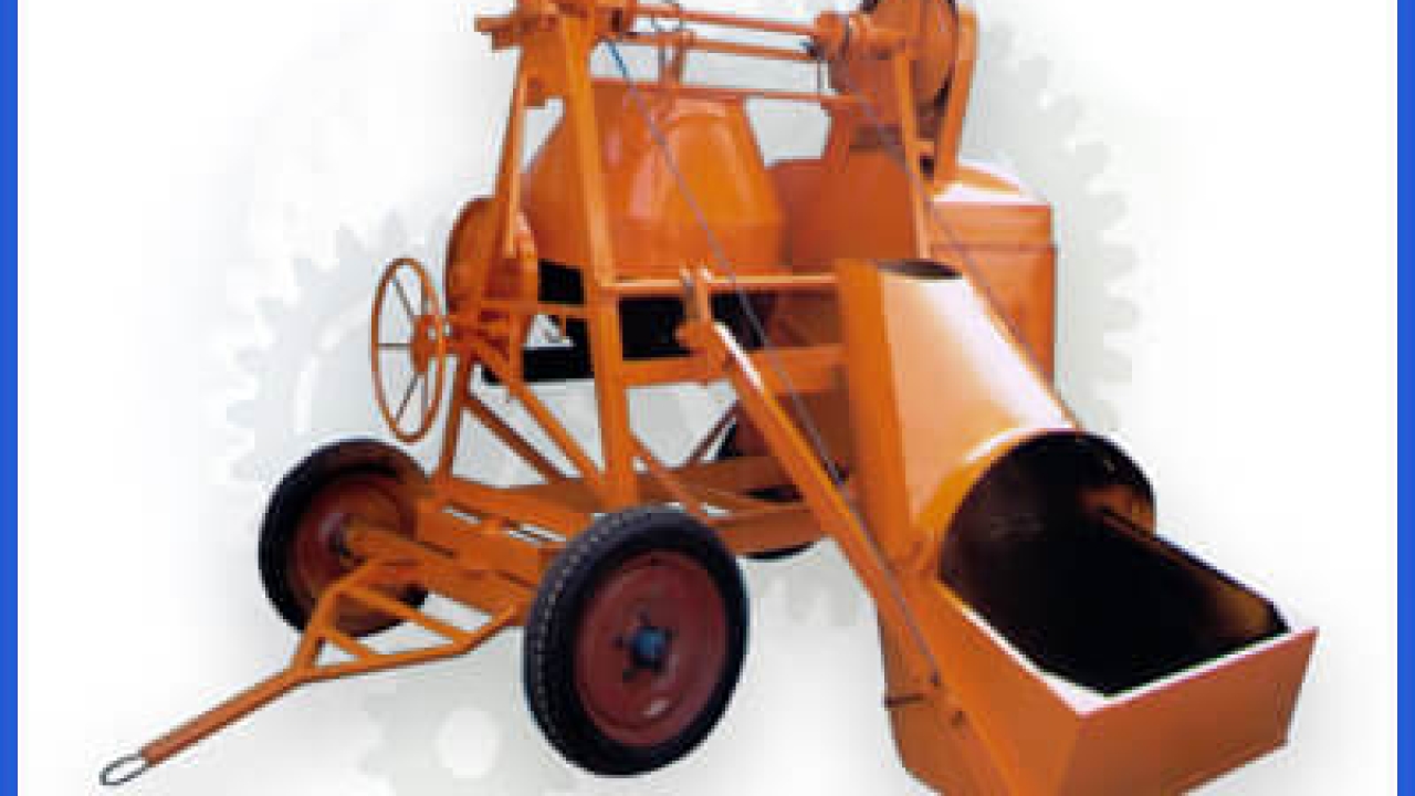 Concrete Mixer Machine : Price, Sale, Hand Fed, Hoist Mixer, Weigh Batcher, Hydraulic, Mechanical, Without Hooper Full Bag and Half Bag Machine Manufacturer in Ahmedabad | Sunind.in