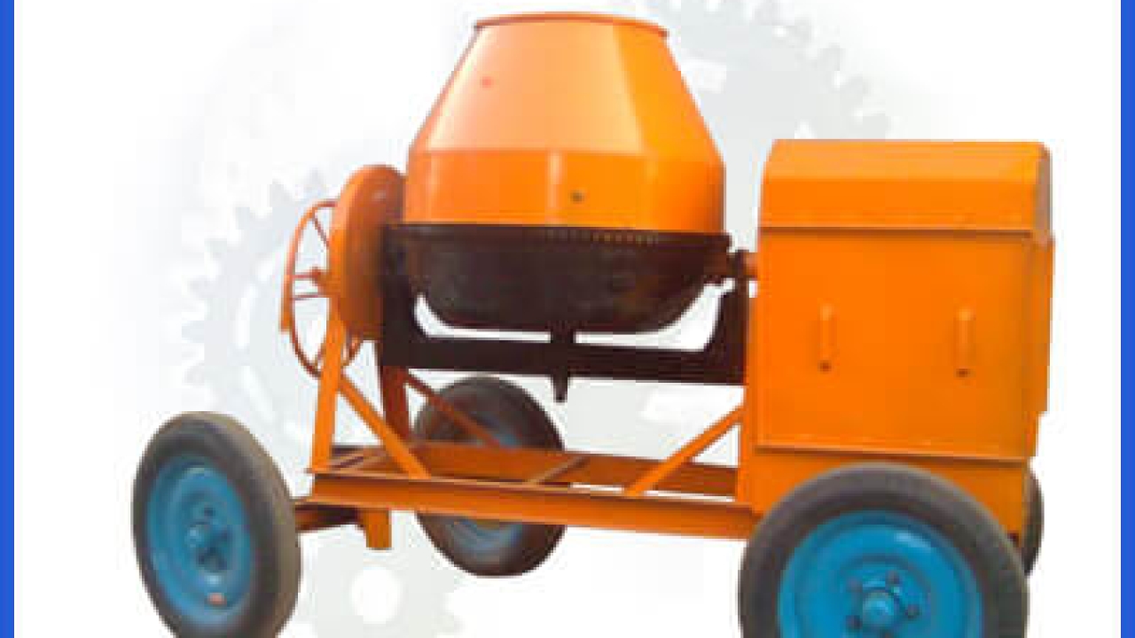 Concrete Mixer Machine Without Hooper Full Bag : Price, Sale, Hand Fed, Hoist Mixer, Weigh Batcher, Hydraulic, Mechanical Hooper Half Bag Machine Manufacturer in Ahmedabad | Sunind.in