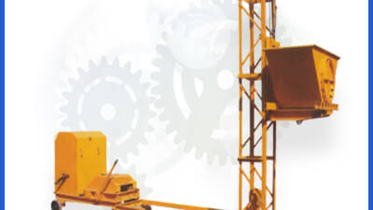 Tower Hoist : Price, Sale, Channel Type, Angle Type, Electric, Diesel Engine Machine Manufacturer in Ahmedabad | Sunind.in