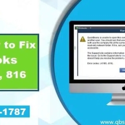 How to Fix QuickBooks Error Code 6189 and 816?